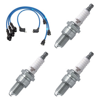 NGK® - Spark Plug Wire and Spark Plug Kit