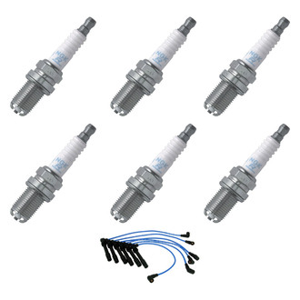 NGK® - Spark Plug Wire and Spark Plug Kit