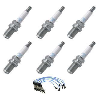 NGK® - Spark Plug Wire and Spark Plug Kit