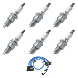 NGK® - Spark Plug Wire and Spark Plug Kit