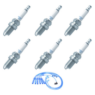 NGK® - Spark Plug Wire and Spark Plug Kit