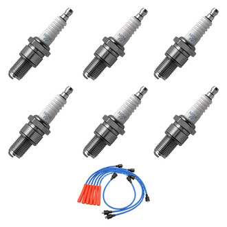 NGK® - Spark Plug Wire and Spark Plug Kit