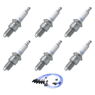 NGK® - Spark Plug Wire and Spark Plug Kit
