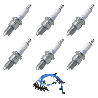 NGK® - Spark Plug Wire and Spark Plug Kit