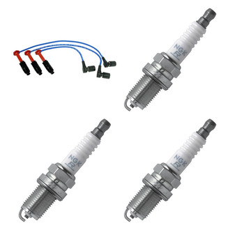 NGK® - Spark Plug Wire and Spark Plug Kit