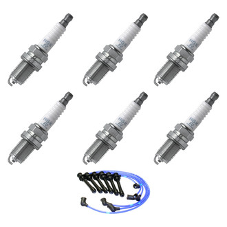 NGK® - Spark Plug Wire and Spark Plug Kit