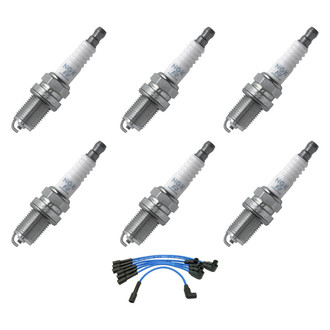 NGK® - Spark Plug Wire and Spark Plug Kit