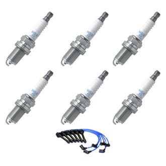 NGK® - Spark Plug Wire and Spark Plug Kit