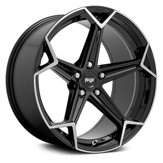 NICHE® M259 ARROW Wheels - Gloss Black with Brushed Face Rims