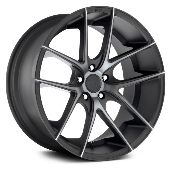 NICHE® - M130 TARGA Black with Machined Face and Double Dark Tint