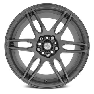 NR6 Gunmetal with Milled Spokes