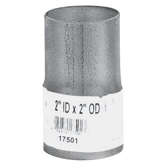 Nickson® - Aluminized Steel Exhaust Pipe Adapter (2" Inlet, 2" Outlet)