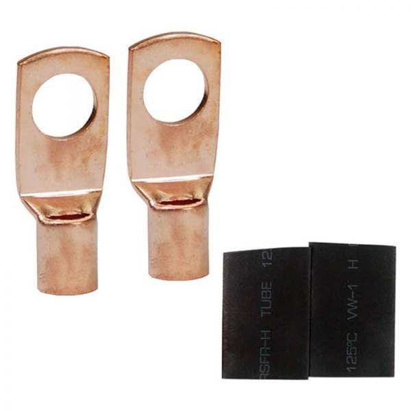 Nippon America® - 5/16" 4 Gauge Black Jacket Insulated Copper Ring Terminals