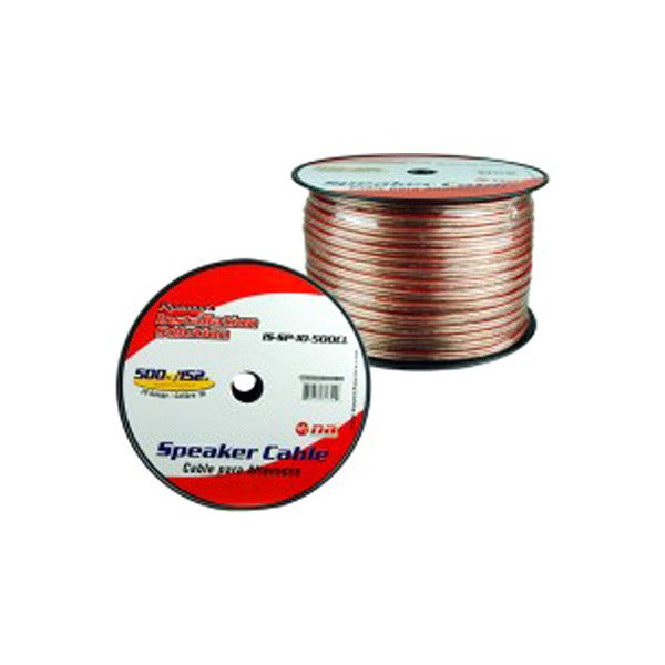 Nippon America® - Pipeman Series 10 AWG 2-Way 500' Clear Stranded GPT Speaker Wire