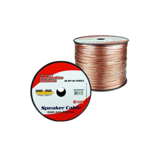 Nippon America® - Pipeman Series 12 AWG 2-Way 500' Clear Stranded GPT Speaker Wire