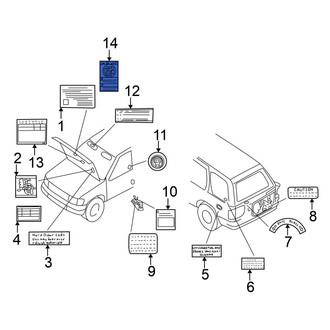 Nissan OE - Air Bag Information Label