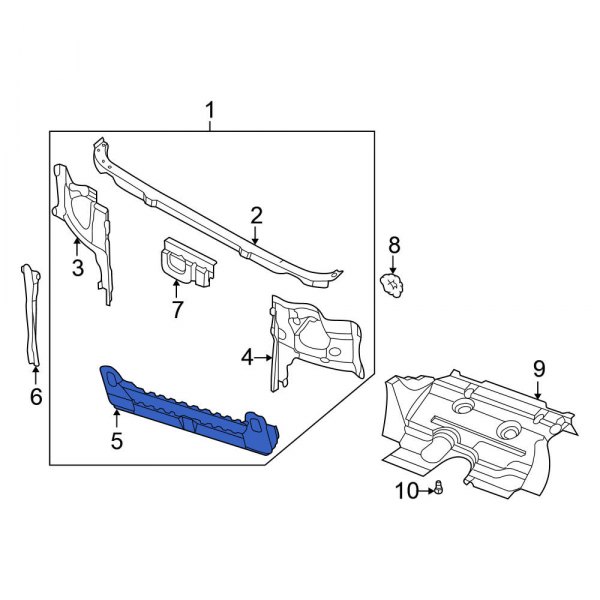 Radiator Support Tie Bar