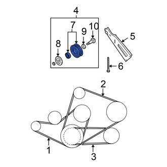 Nissan OE - Accessory Drive Belt Idler Pulley