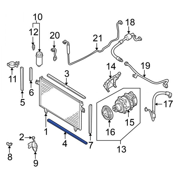 A/C Condenser Seal