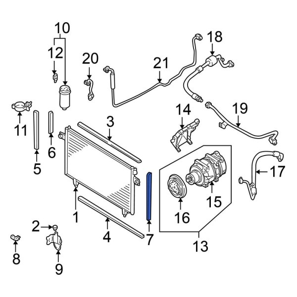 A/C Condenser Seal