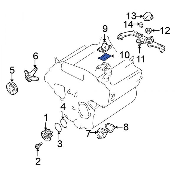 Engine Water Pump O-Ring