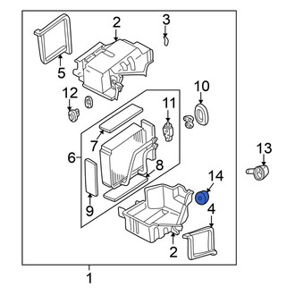 Nissan OE - Right A/C Evaporator Core Case Drain Seal