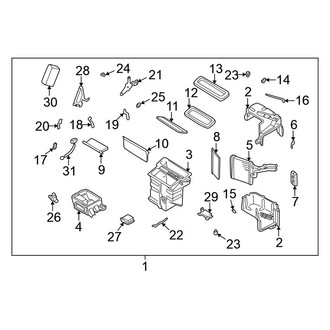 Nissan OE - Air Conditioner & Heater - Heater Components