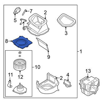 Nissan OE - HVAC Blower Motor Cover