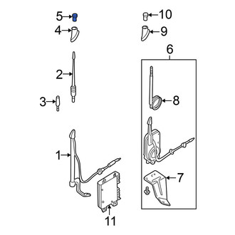 Nissan OE - Radio Antenna Base Nut