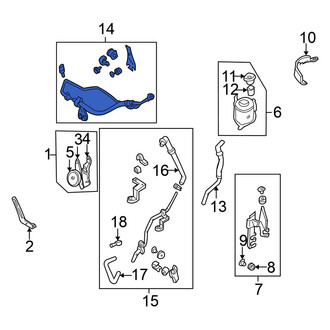 Nissan OE - Power Steering Reservoir Hose