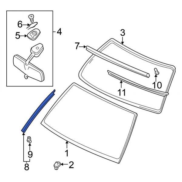 Windshield Molding