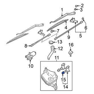 Nissan OE - Windshield Washer Pump Grommet