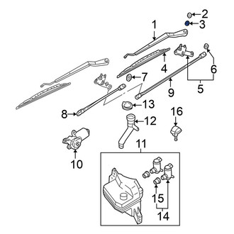 Nissan OE - Wiper Arm Cap