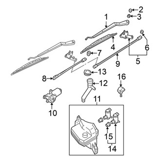 Nissan OE - Windshield - Wiper & Washer Components
