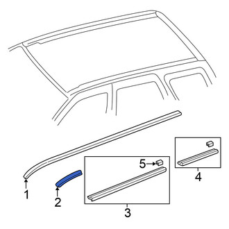 Nissan OE - Left Roof Molding