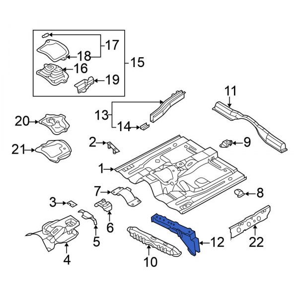 Floor Pan Crossmember