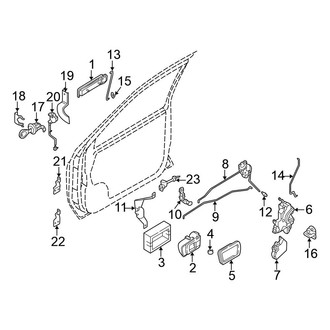 Nissan OE - Front Door - Lock & Hardware