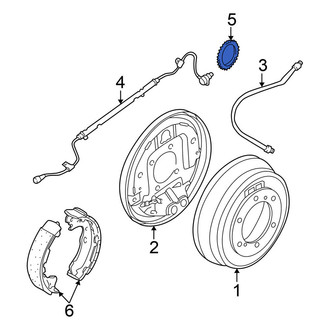Nissan OE - Rear Left ABS Wheel Speed Sensor Tone Ring