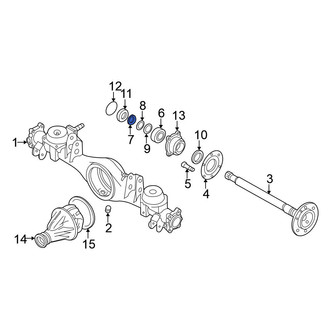 Nissan OE - Rear Drive Axle Shaft Bearing Nut