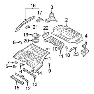 Nissan OE - Rear Body & Floor - Floor & Rails