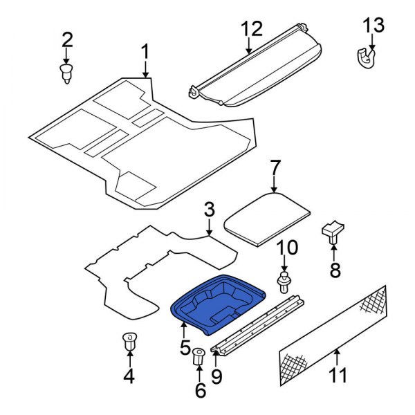 Trunk Floor Storage Box