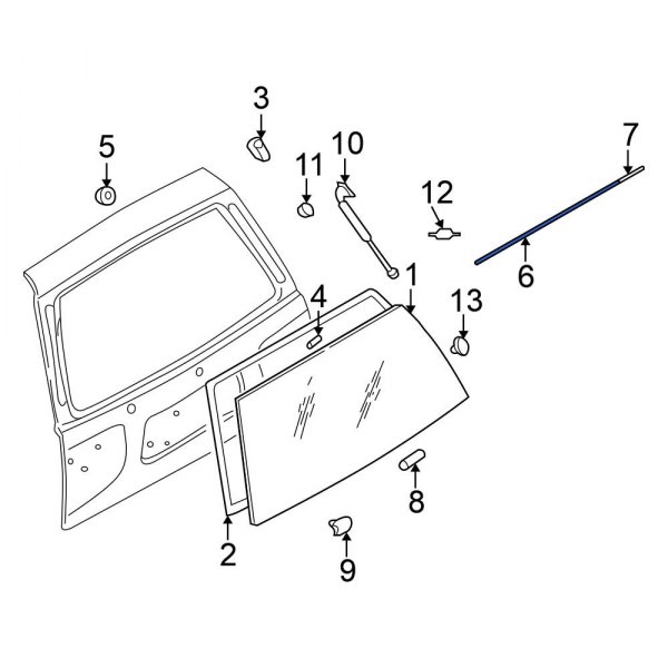 Liftgate Reveal Molding