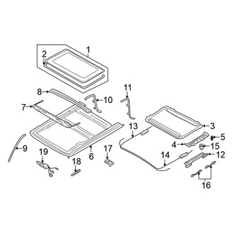 Nissan OE - Sunroof Opening Trim Clip