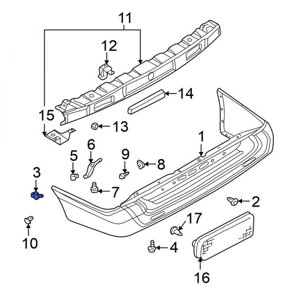 Bumper Cover Screw