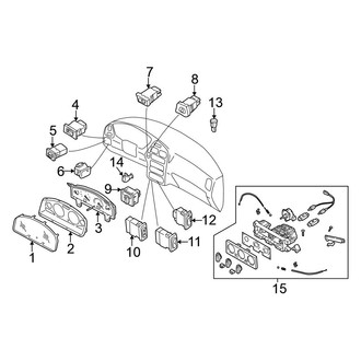 Nissan OE - Instrument Panel - Cluster & Switches (LE / SE)
