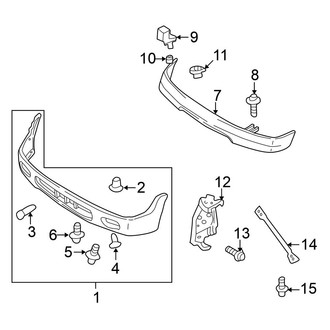 Nissan OE - Front Bumper - Bumper & Components