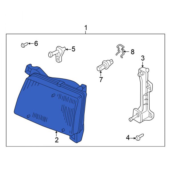 Headlight Housing