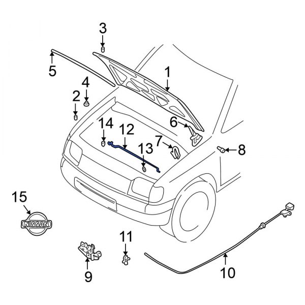 Hood & Trunk Prop Rod