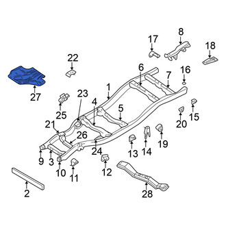 Nissan OE - Radiator Support Splash Shield