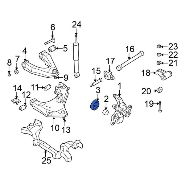 Nissan OE 4022720N00 Front Inner CV Joint Oil Seal Dust Shield
